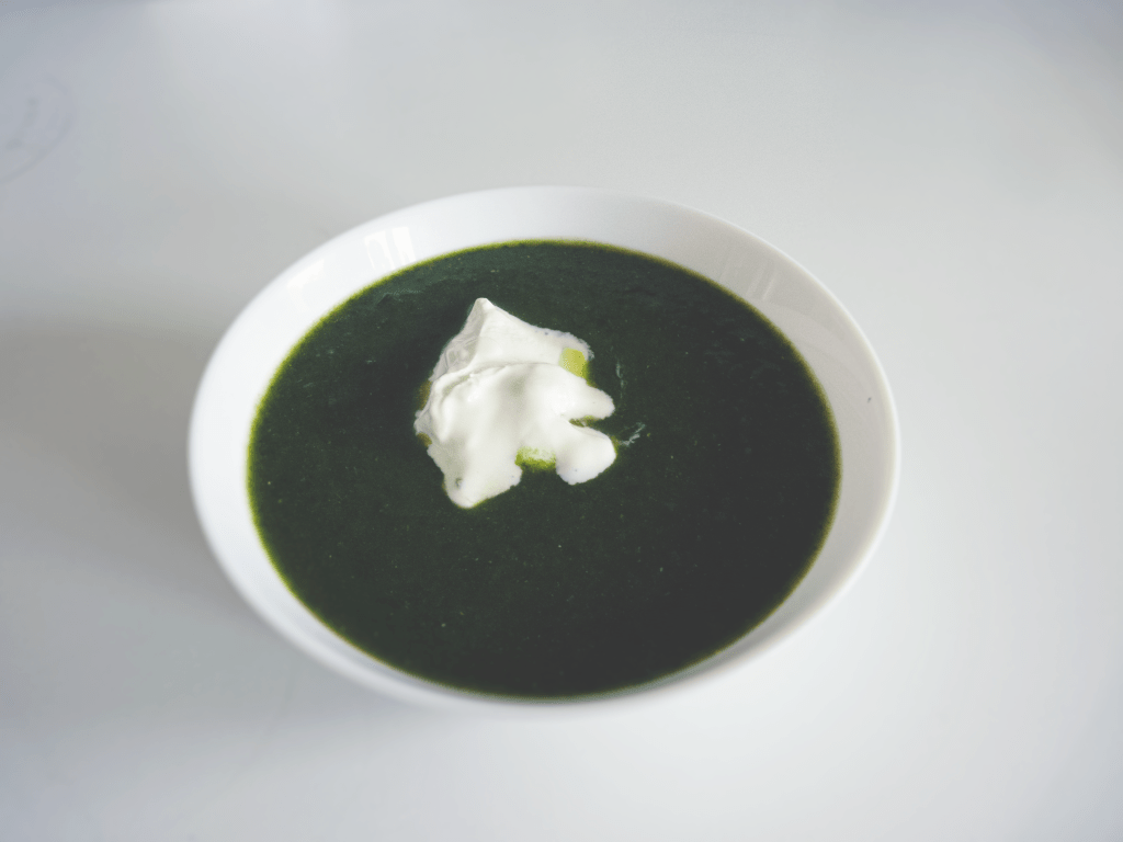 Spinich-Chickpeace Creme Soup