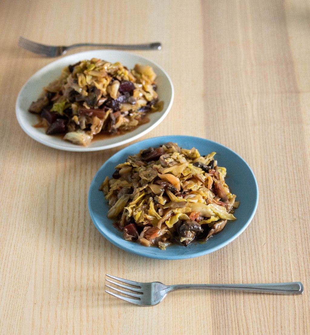 Cabbage and Mushrooms