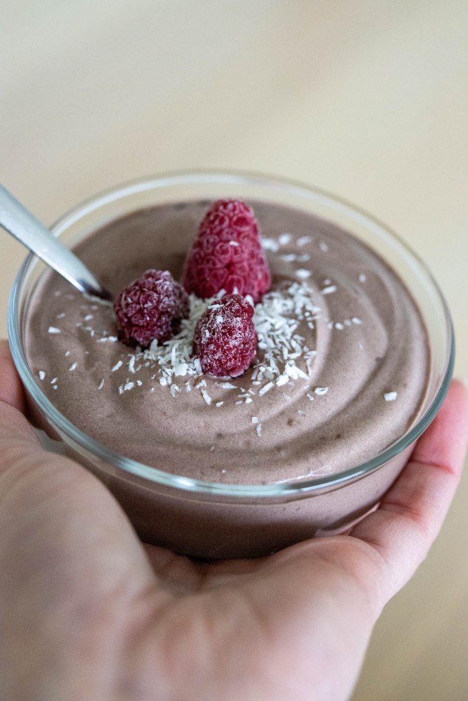 hand holding glass with the mouse -desert