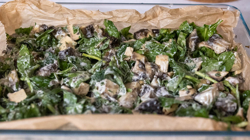 Protein Breakfast-Spinach, Mushrooms, Eggs