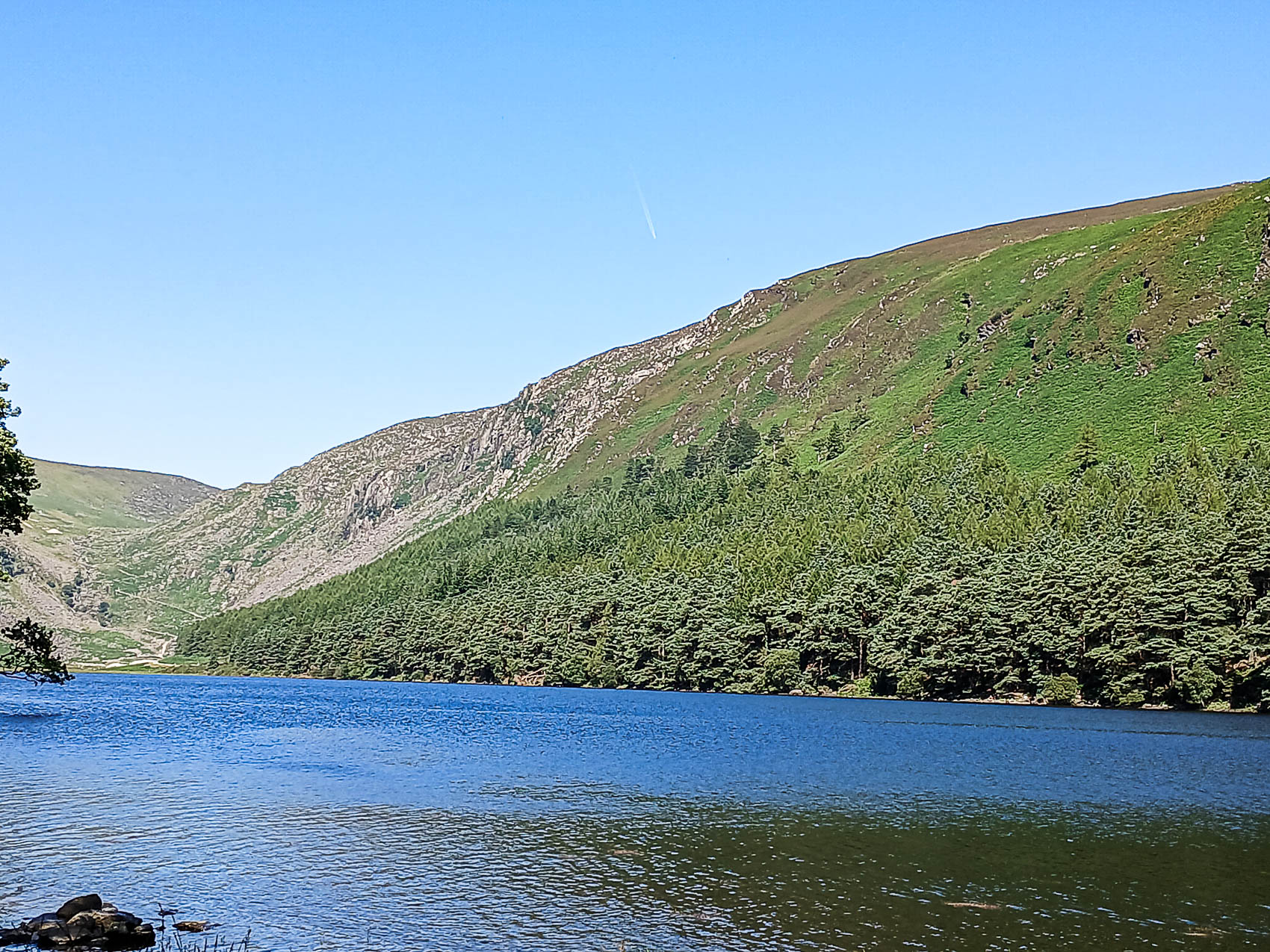 Glendalough lake and mountains