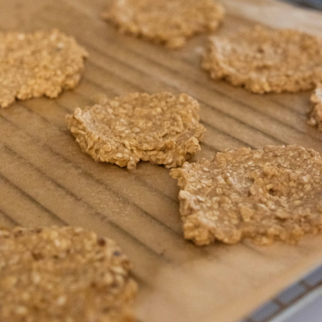 Unbaked Cookies on a sheet 