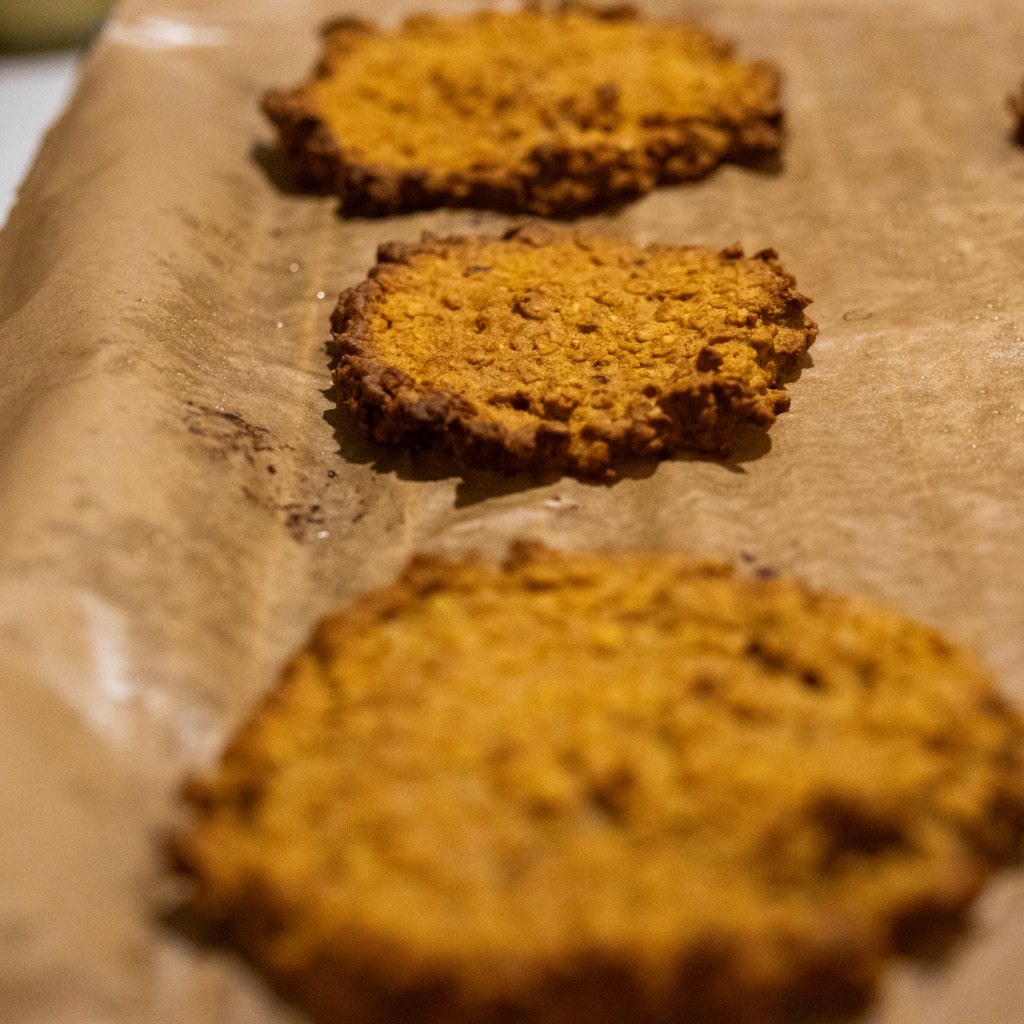 Baked Cookies on a sheet