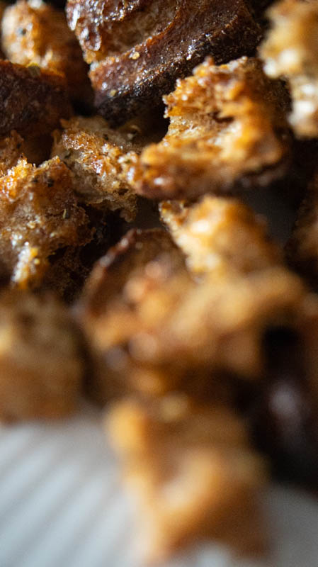Pieces of Bread Croutons