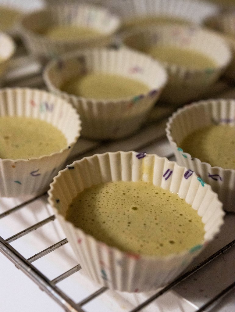 Cupcakes before they are baked 